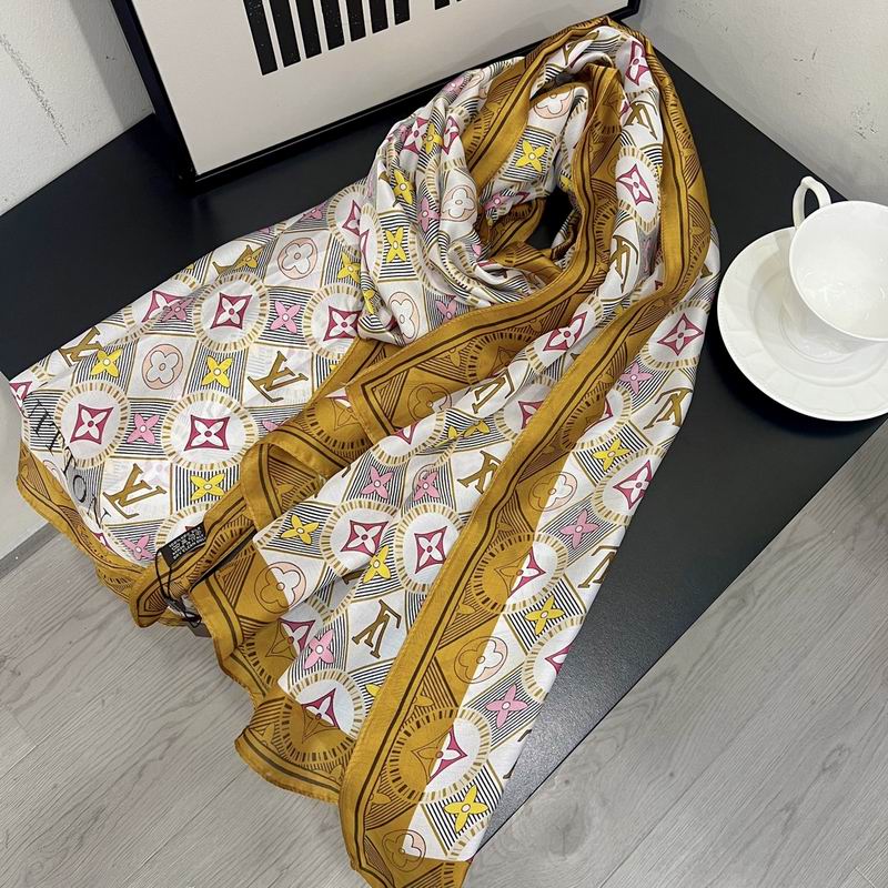 LV silk scarf 90-180cm E (2)