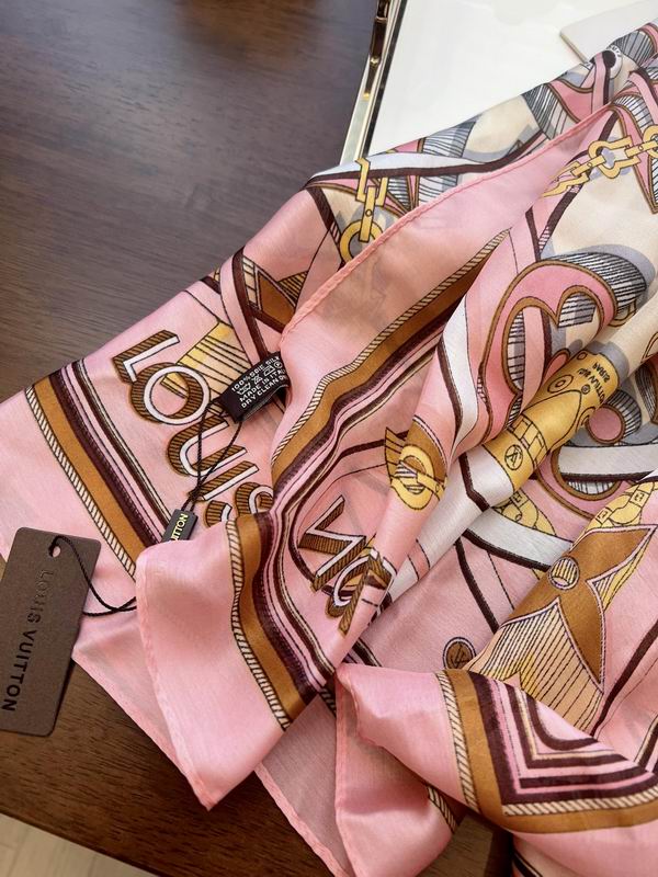 LV silk scarf 90-180cm E (6)
