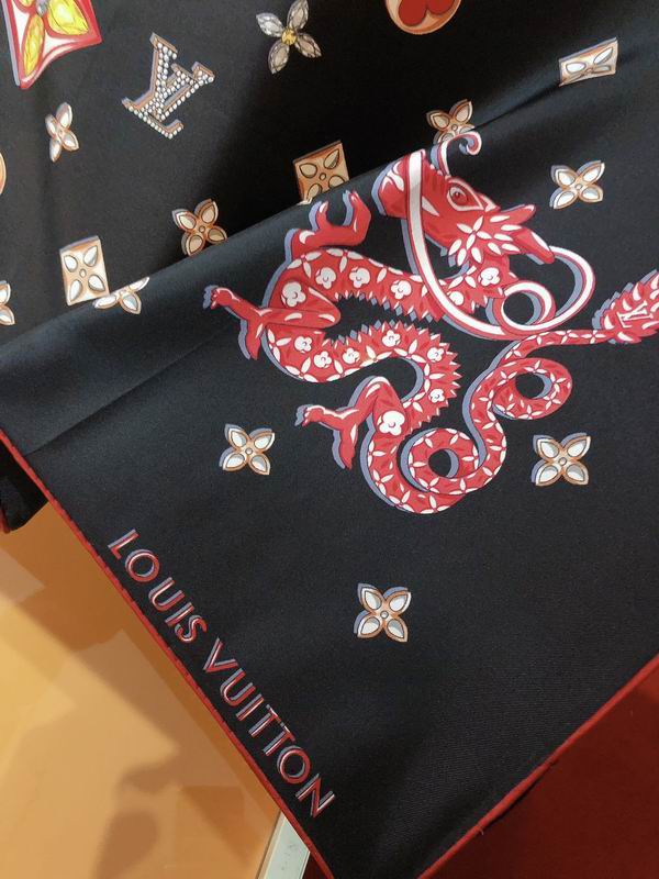 LV silk scarf 90X90cm E (1)