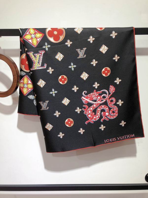 LV silk scarf 90X90cm E (2)