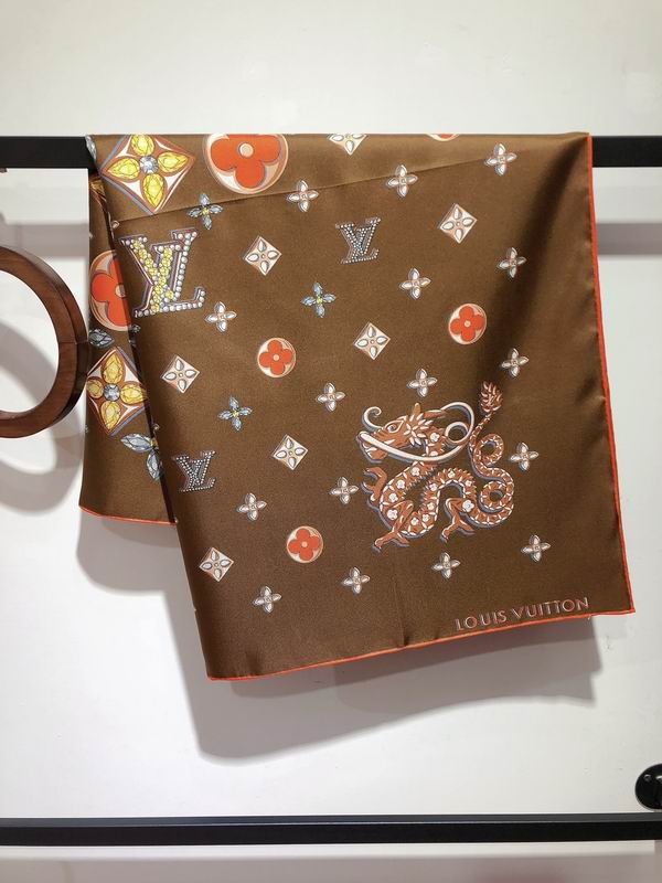 LV silk scarf 90X90cm E (20)