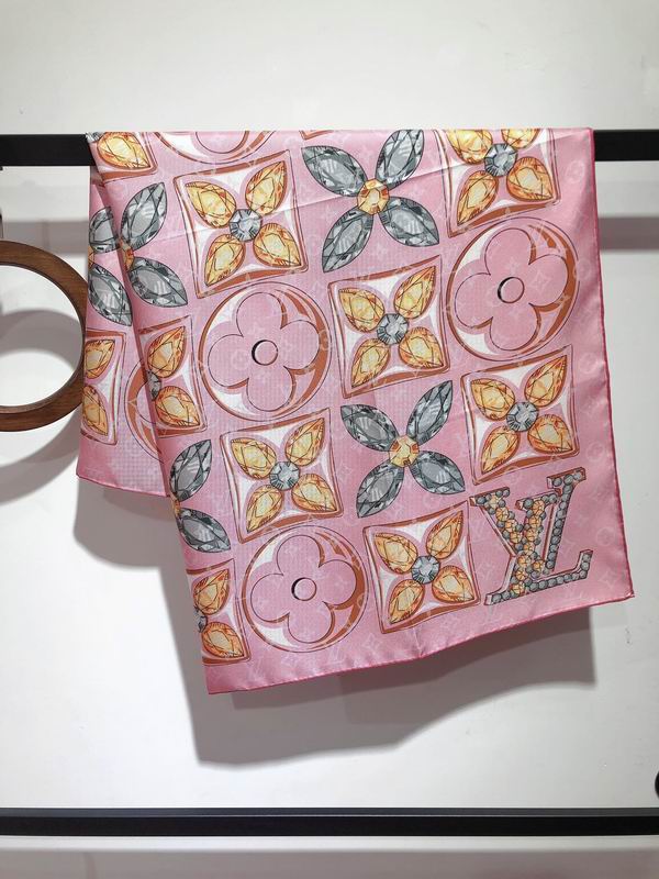 LV silk scarf 90X90cm E (21)