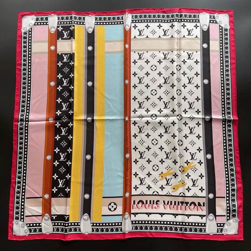 LV silk scarf 90X90cm E (4)