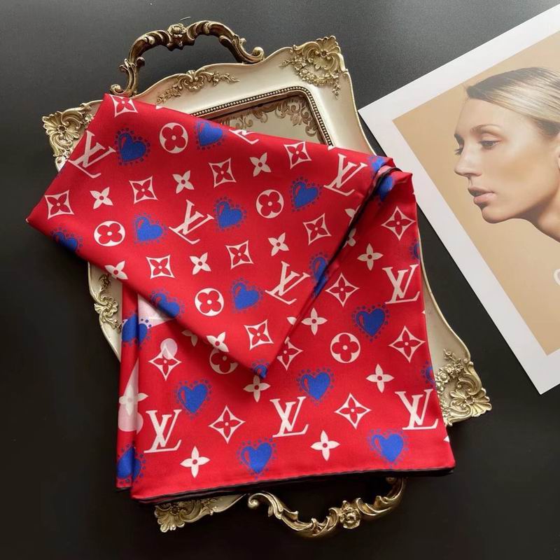 LV silk scarf 90X90cm E (9)