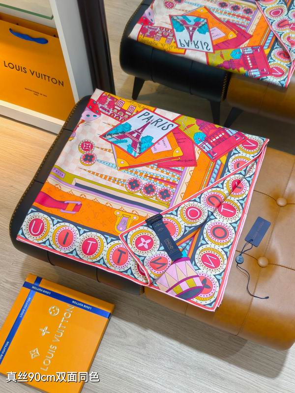 LV silk scarf 90X90cm E05 (8)