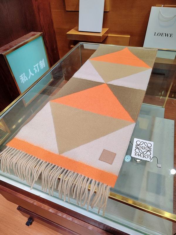 Loewe scarf 32X190cm 100羊绒 E (2)