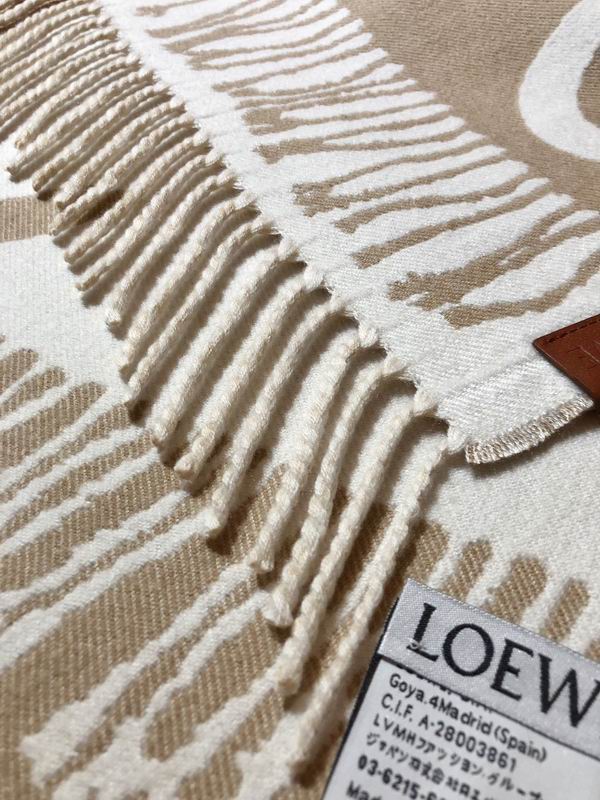 Loewe scarf 38X180cm 90%羊毛 10%羊绒 E (1)