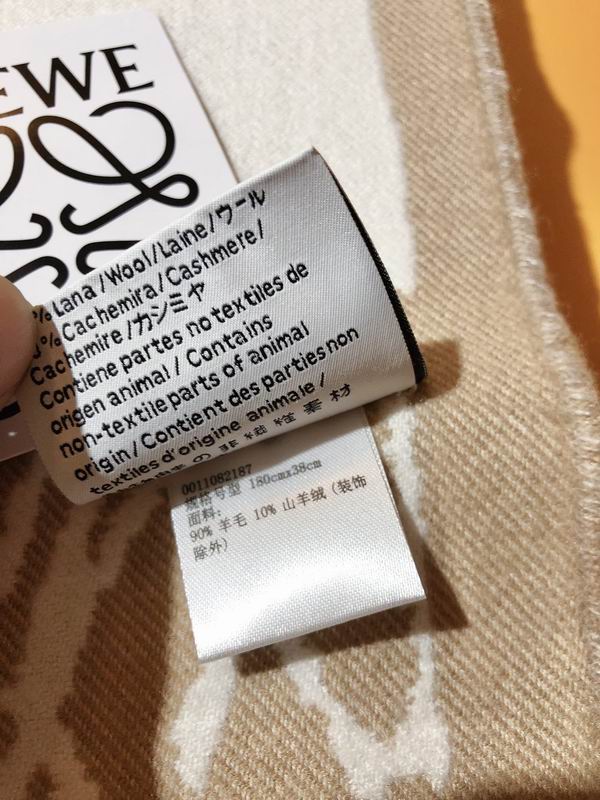 Loewe scarf 38X180cm 90%羊毛 10%羊绒 E (2)