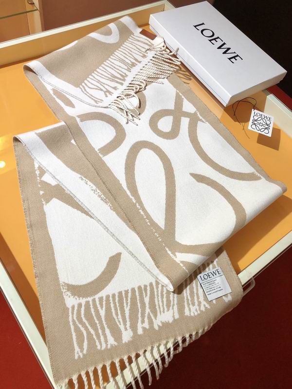 Loewe scarf 38X180cm 90%羊毛 10%羊绒 E (4)