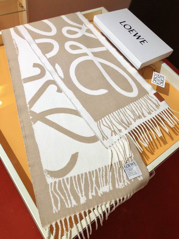 Loewe scarf 38X180cm 90%羊毛 10%羊绒 E (5)