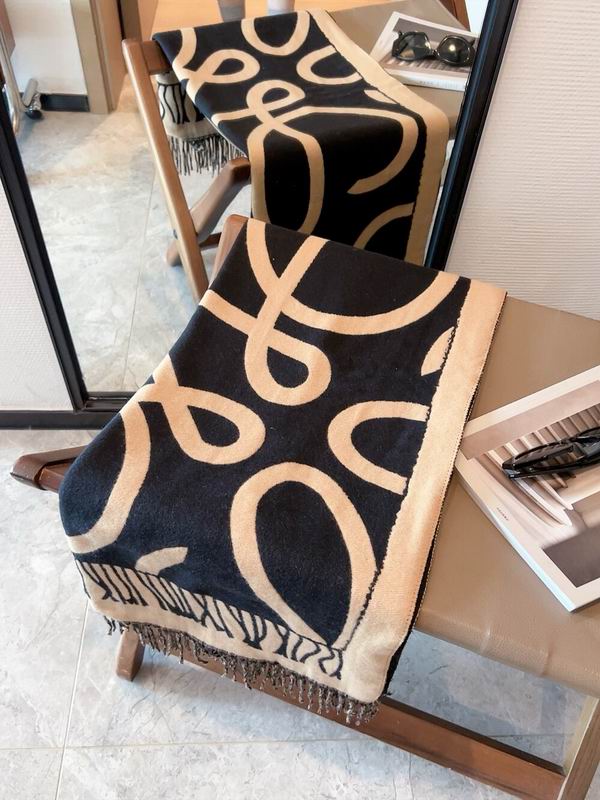 Loewe scarf 50X180cm 100%羊毛 E (13)