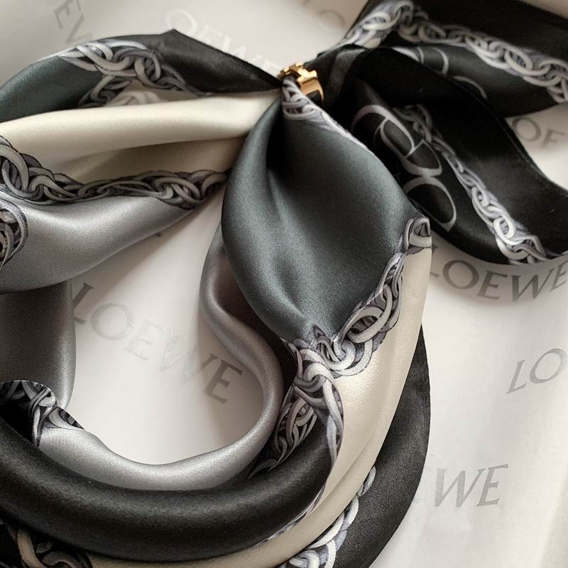 Loewe silk scarf 50X50cm E (10)