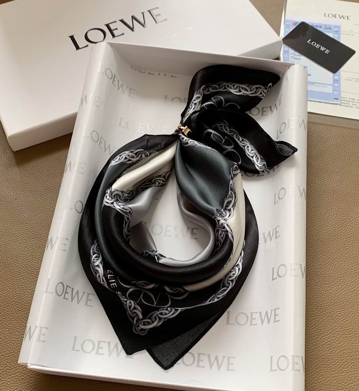 Loewe silk scarf 50X50cm E (11)