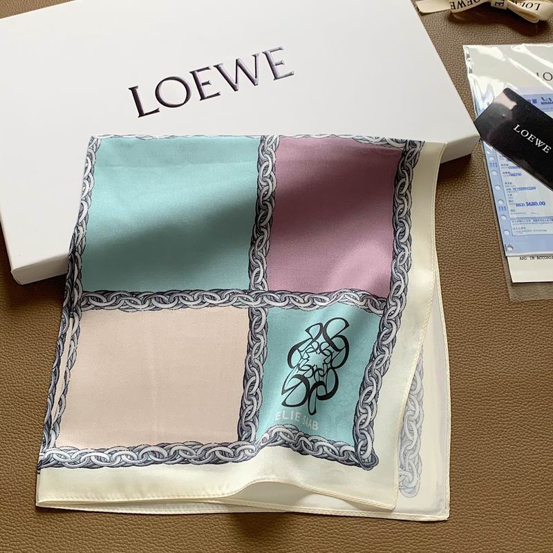 Loewe silk scarf 50X50cm E (4)