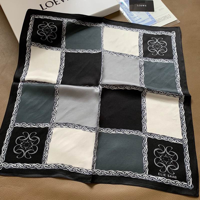 Loewe silk scarf 50X50cm E (9)