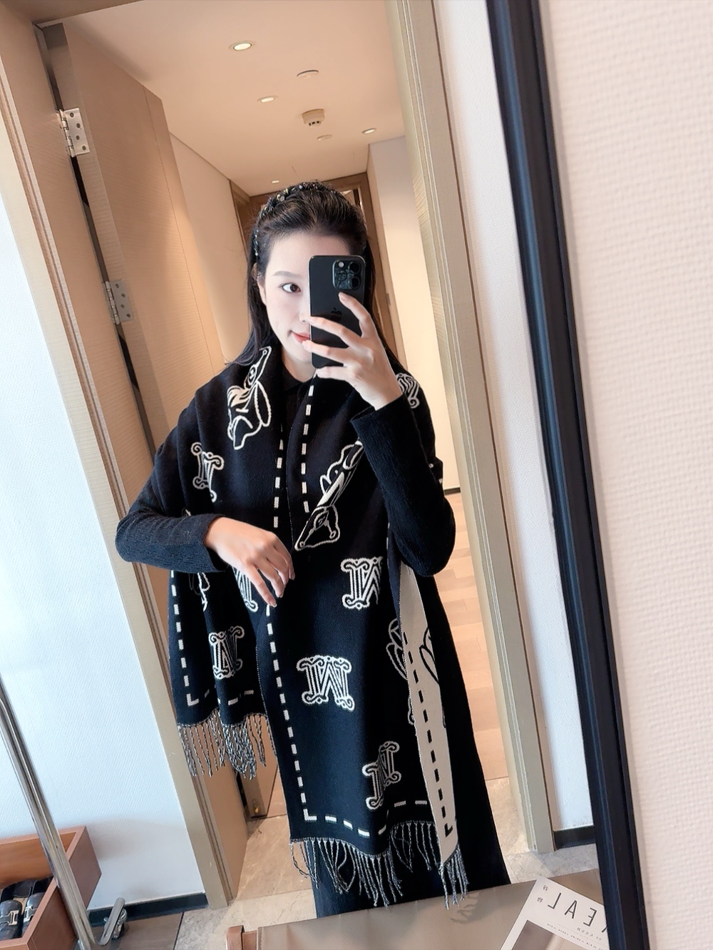 MaxMara scarf 50X180cm E (4)