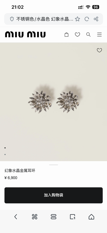 MiuMiu Earring 04yxh12 (1)
