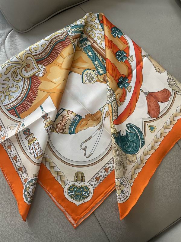 Other  silk scarf 90X90cm E (4)