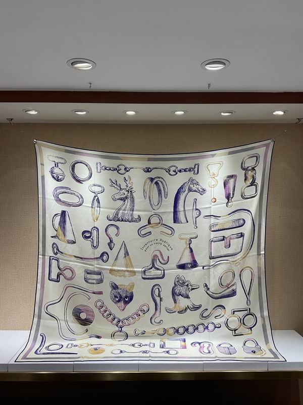 Scarf 140X140cm 70%羊绒30%真丝  E0711 (3)