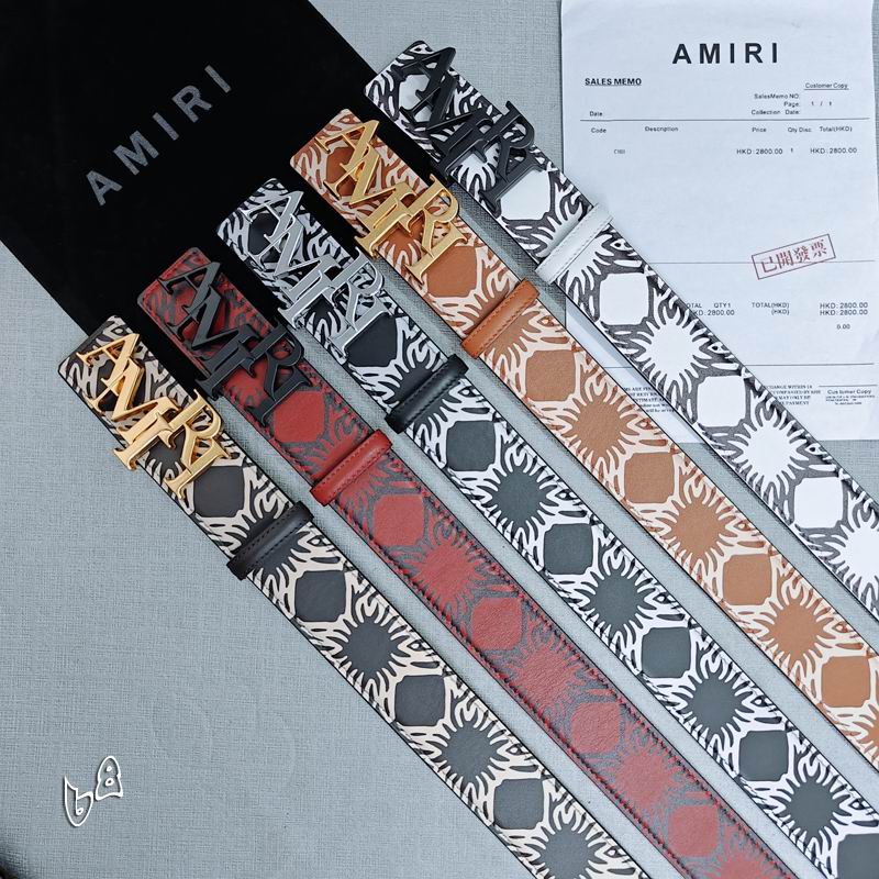 Amiri belt 38mmX90-125cm lb (36)