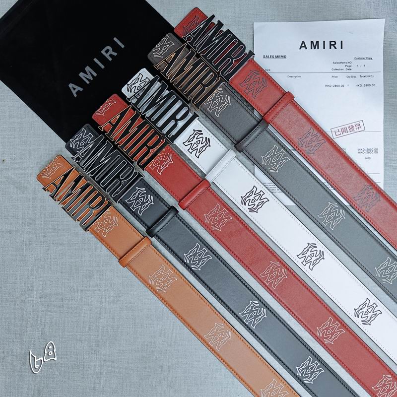 Amiri belt 38mmX90-125cm lb (39)
