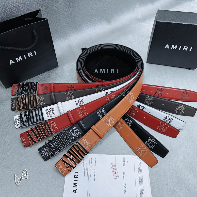 Amiri belt 38mmX90-125cm lb (40)