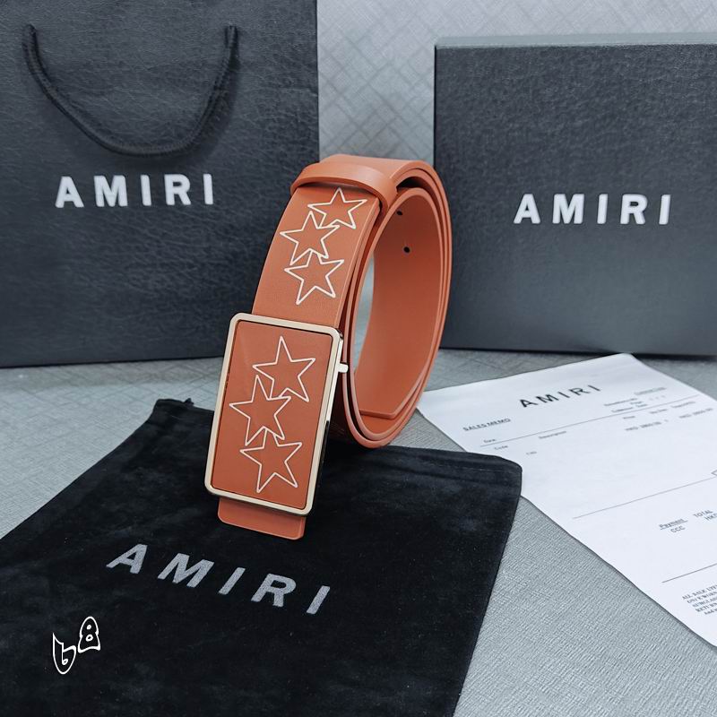 Amiri belt 38mmX90-125cm lb (42)