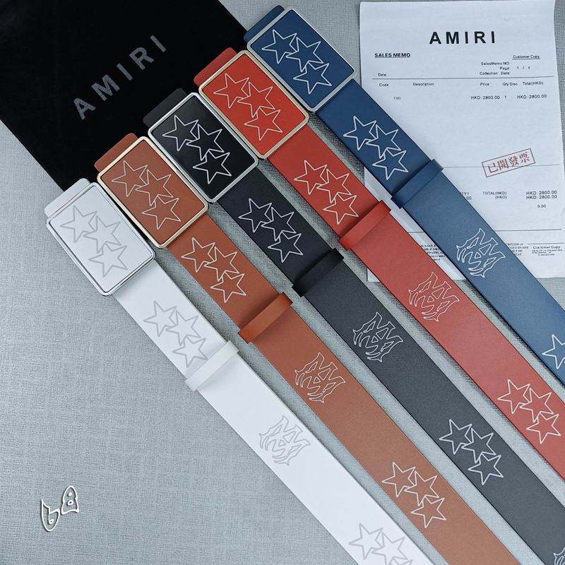 Amiri belt 38mmX90-125cm lb (53)