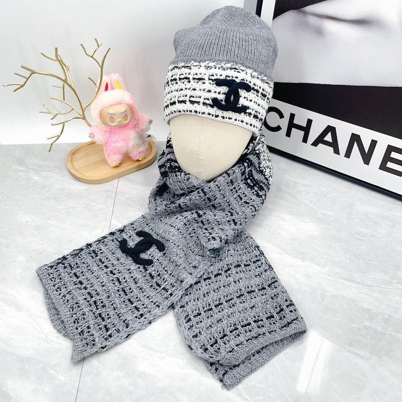 Chanel  scarf hat dx (11)