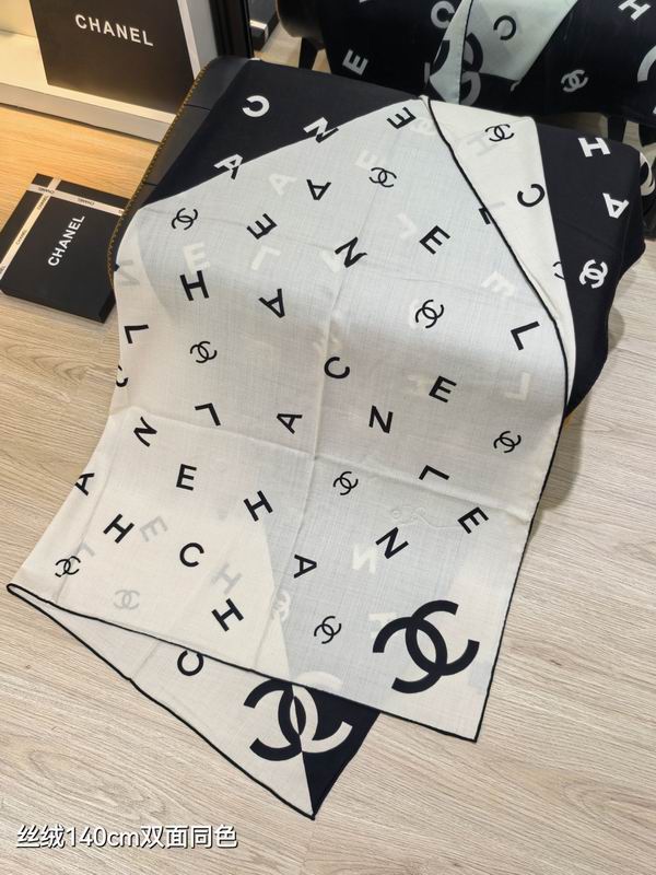 Chanel 140X140cm 70%羊绒30%真丝 E31 (5)