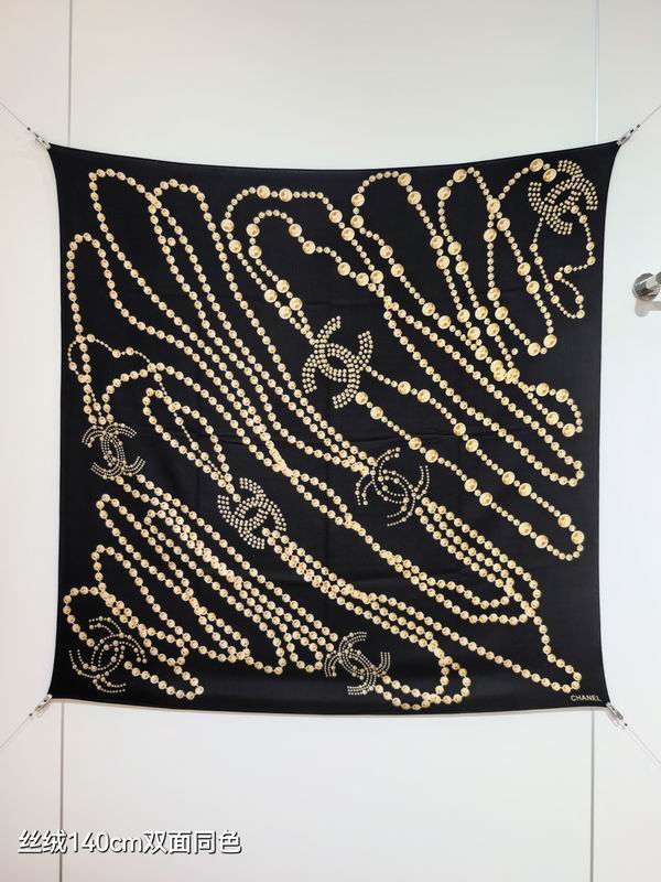 Chanel 140X140cm 70%羊绒30%真丝 E32 (7)