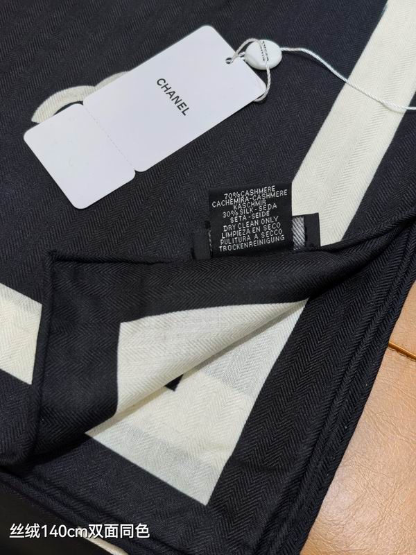 Chanel 140X140cm 70%羊绒30%真丝 E34 (3)