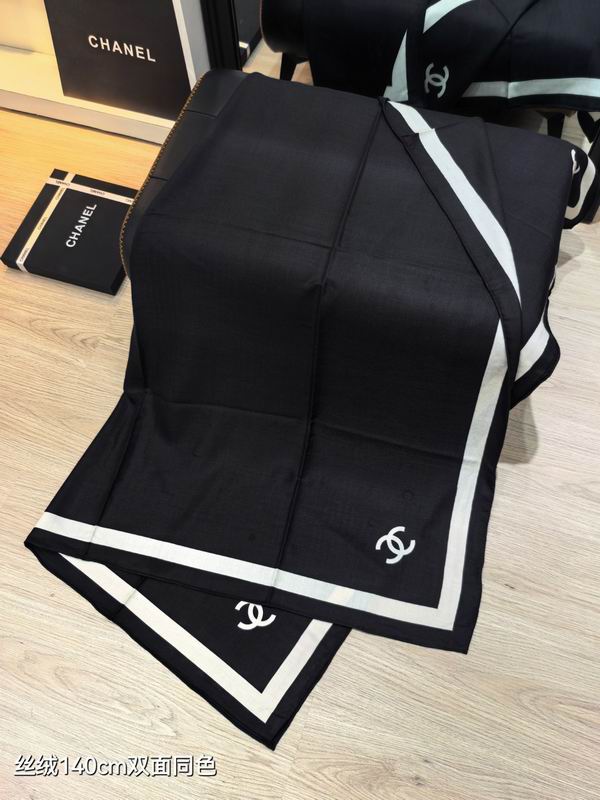 Chanel 140X140cm 70%羊绒30%真丝 E34 (5)