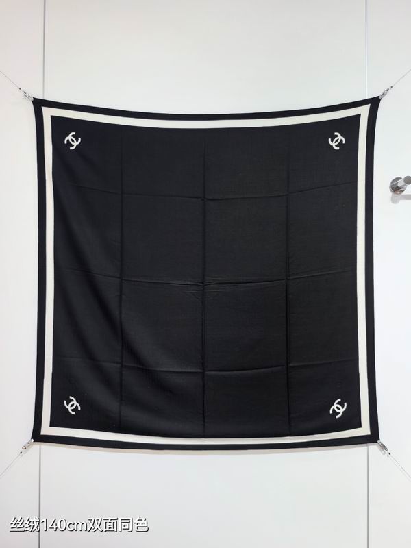 Chanel 140X140cm 70%羊绒30%真丝 E34 (6)