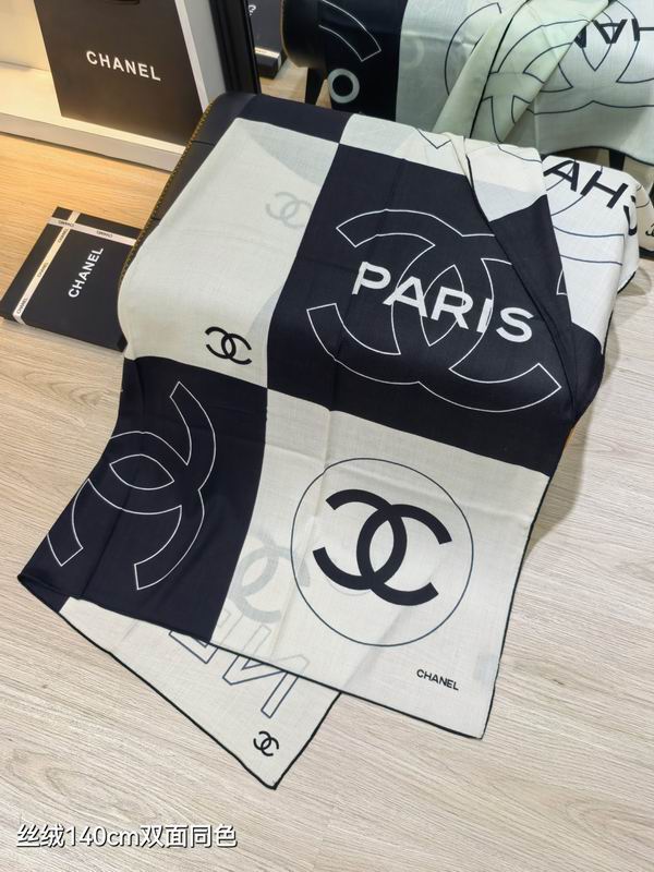 Chanel 140X140cm 70%羊绒30%真丝 E38 (5)