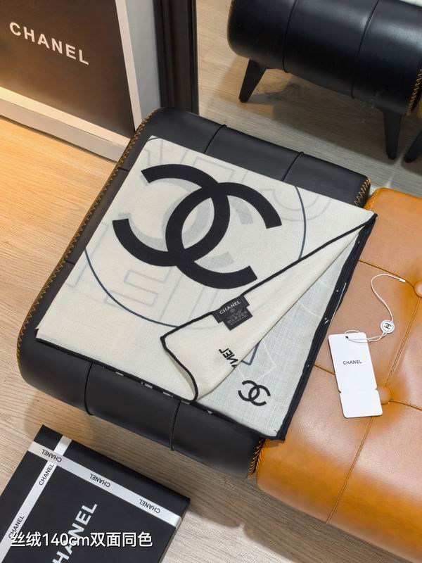 Chanel 140X140cm 70%羊绒30%真丝 E38 (6)