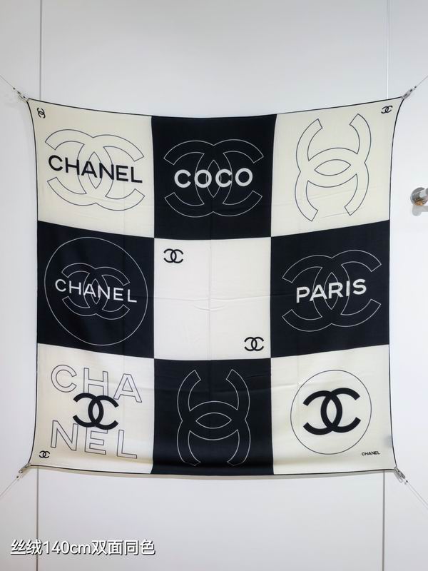 Chanel 140X140cm 70%羊绒30%真丝 E38 (7)