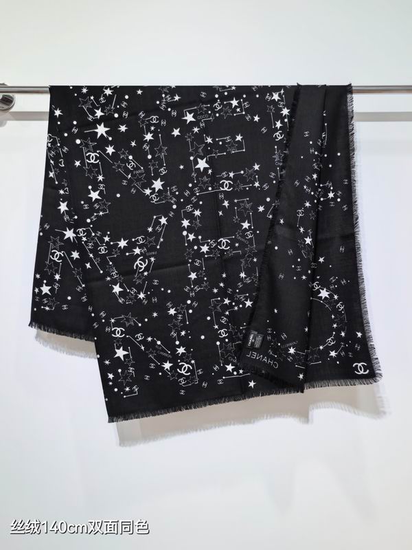 Chanel 140X140cm 70%羊绒30%真丝 E39 (10)