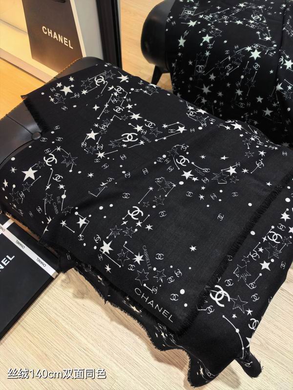 Chanel 140X140cm 70%羊绒30%真丝 E39 (12)