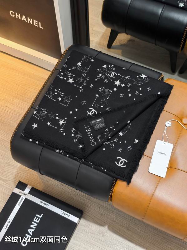 Chanel 140X140cm 70%羊绒30%真丝 E39 (14)