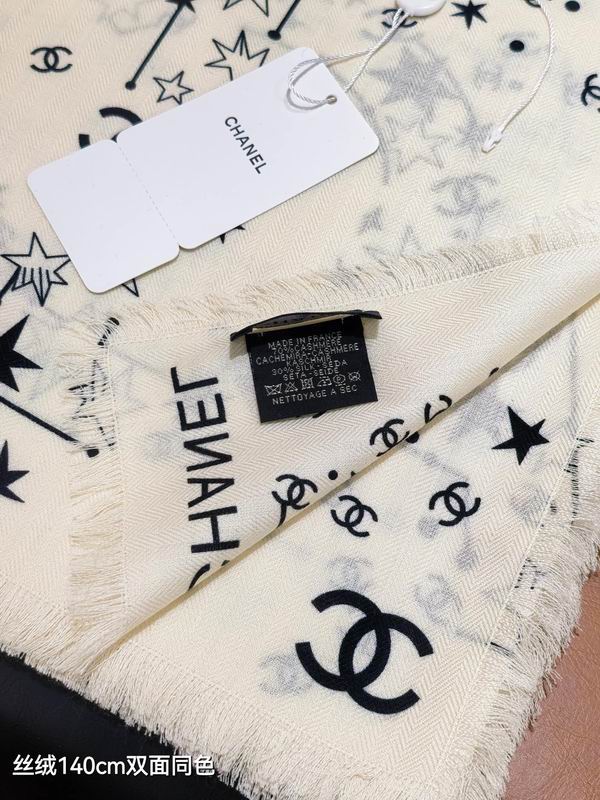 Chanel 140X140cm 70%羊绒30%真丝 E39 (4)