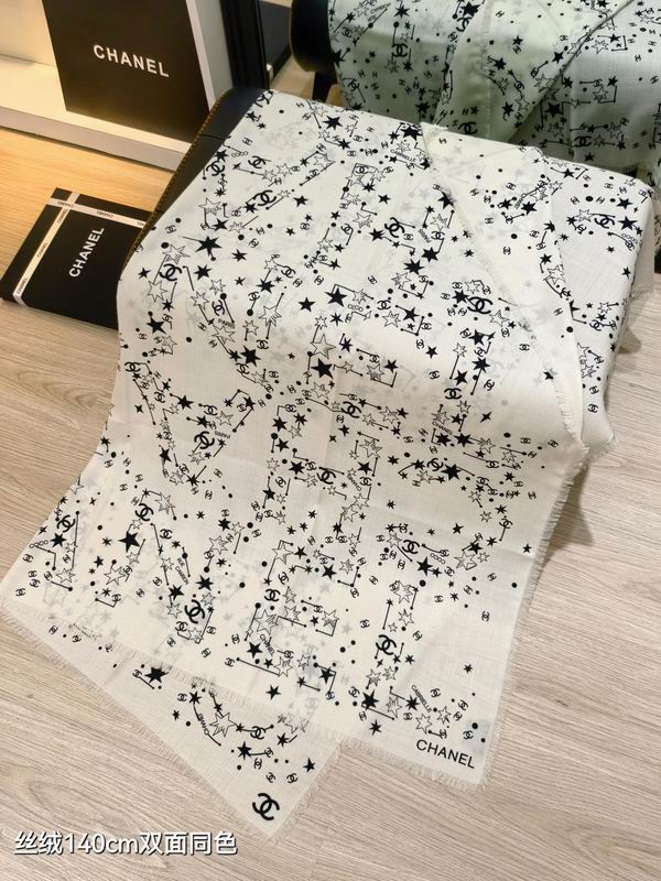 Chanel 140X140cm 70%羊绒30%真丝 E39 (6)