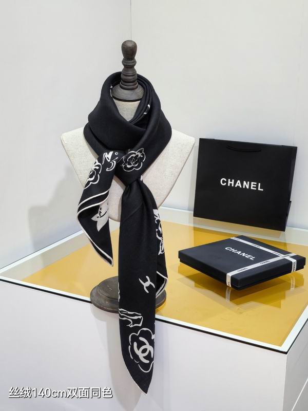 Chanel 140X140cm 70%羊绒30%真丝 E40 (10)