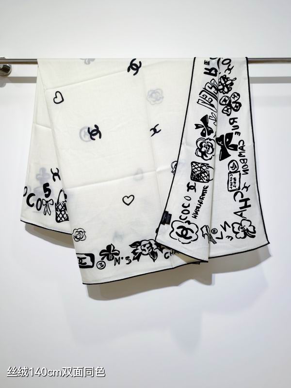 Chanel 140X140cm 70%羊绒30%真丝 E40 (3)