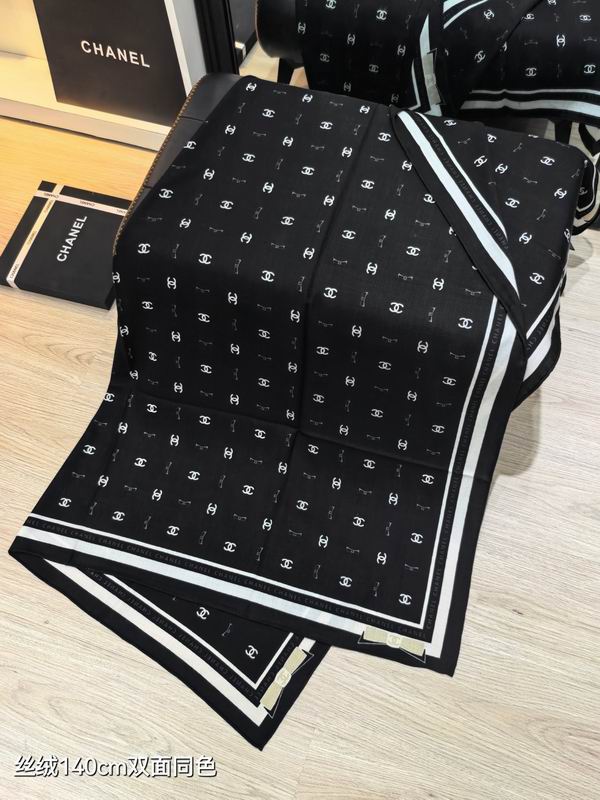 Chanel 140X140cm 70%羊绒30%真丝 E41 (14)