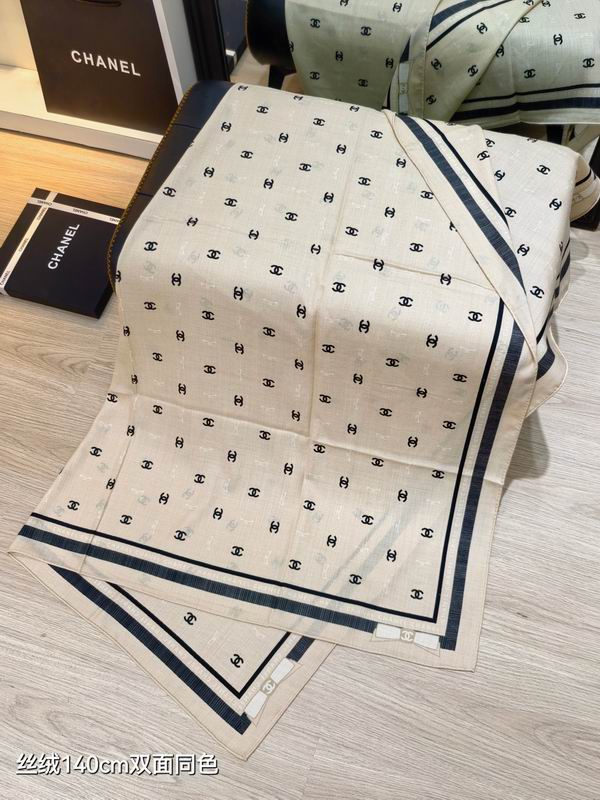 Chanel 140X140cm 70%羊绒30%真丝 E41 (6)
