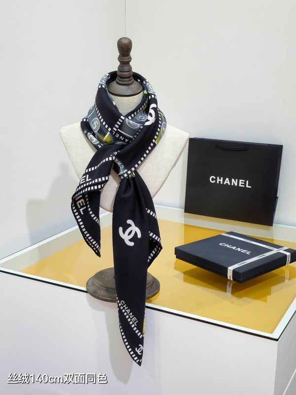 Chanel 140X140cm 70%羊绒30%真丝 E42 (10)