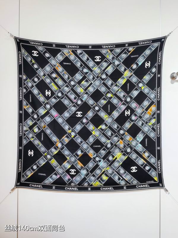 Chanel 140X140cm 70%羊绒30%真丝 E42 (16)