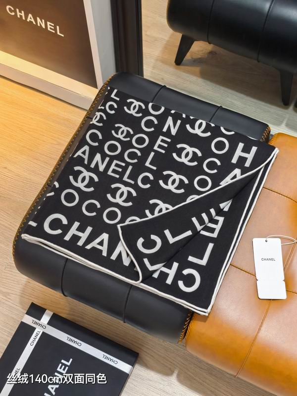 Chanel Scarf 140X140cm 70%羊绒30%真丝 E20 (7)
