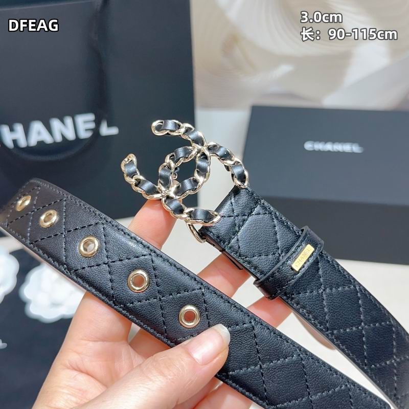 Chanel belt 30mmX90-115cm 8L (32)